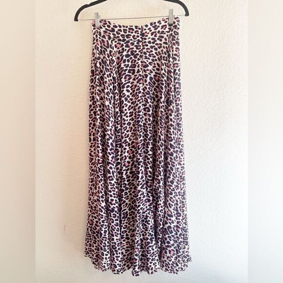 Zadig & Voltaire Joyo print Leo Flared Skirt animal print. Medium NWT - Picture 3 of 7